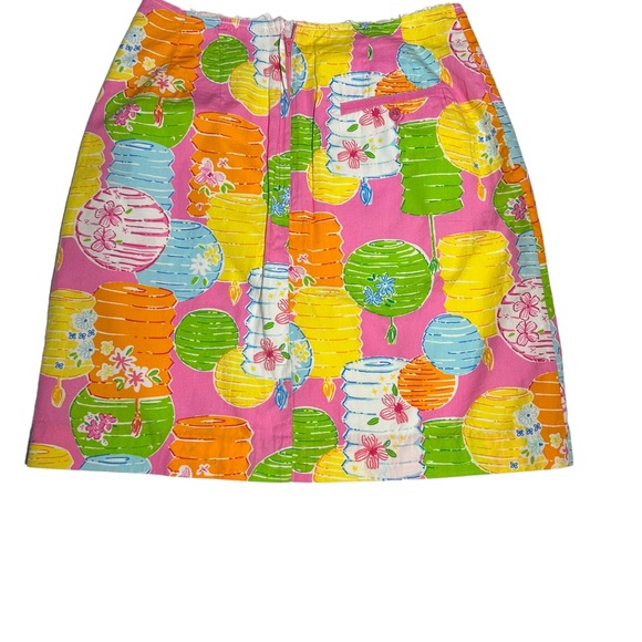 Lilly Pulitzer White Label pink skirt size 2. Unfinished hem design. Super cute - Picture 4 of 15